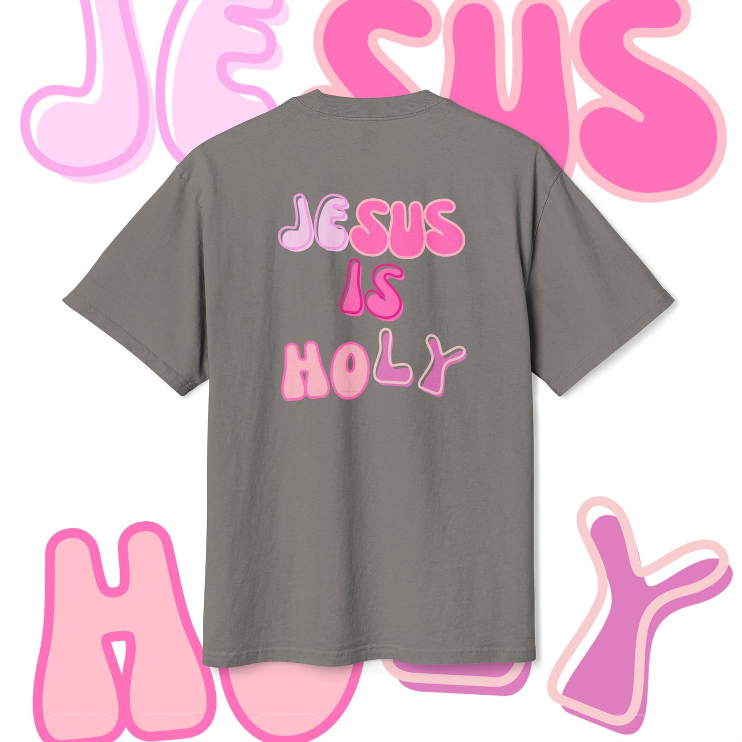 Heavy Faded Graphic Tee - JESUS IS HOLY