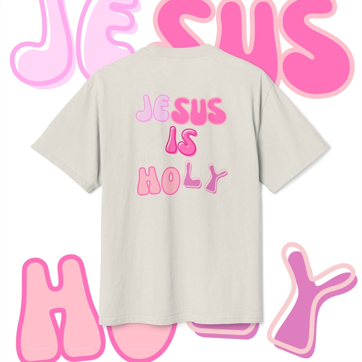 Heavy Faded Graphic Tee - JESUS IS HOLY