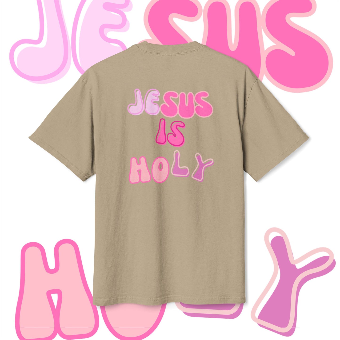 Heavy Faded Graphic Tee - JESUS IS HOLY