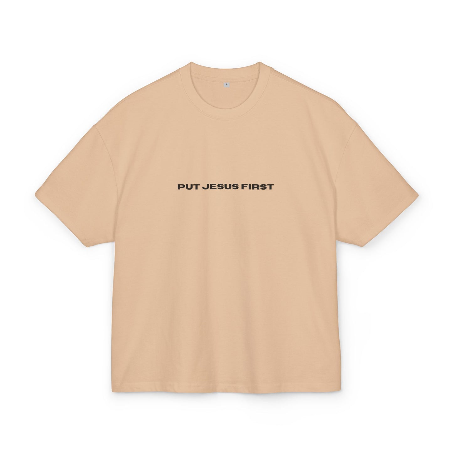 Unisex Cotton Box Tee - "Put Jesus First" & "Yeshuah 01"