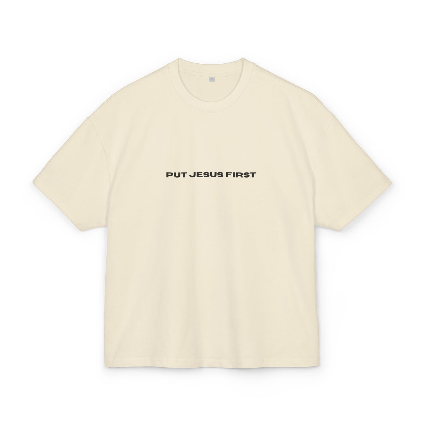 Unisex Cotton Box Tee - "Put Jesus First" & "Yeshuah 01"