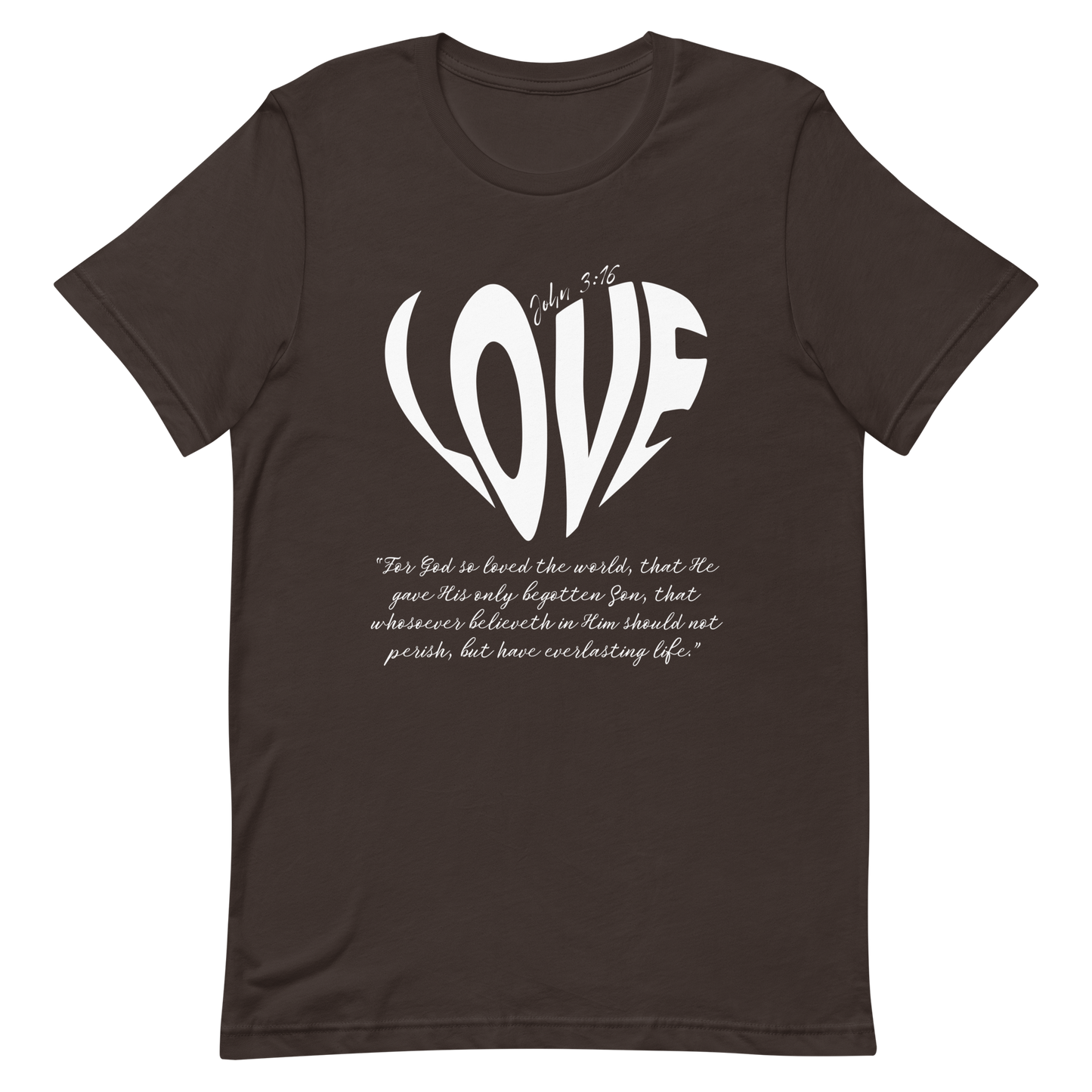 LOVE| JOHN 3:16 T-Shirt (white)