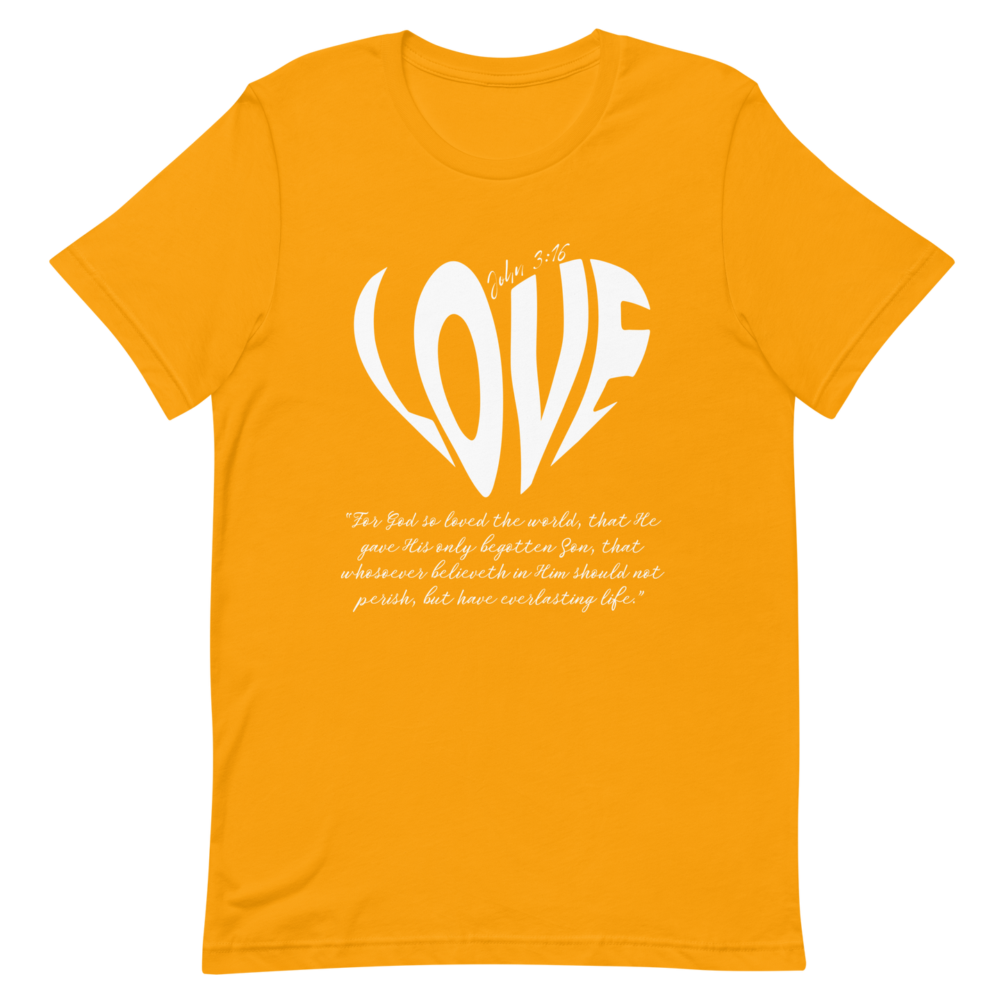 LOVE| JOHN 3:16 T-Shirt (white)