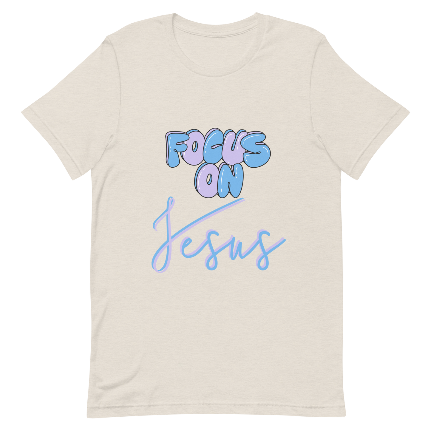 FOCUS ON JESUS| T-Shirt (blue + purple)