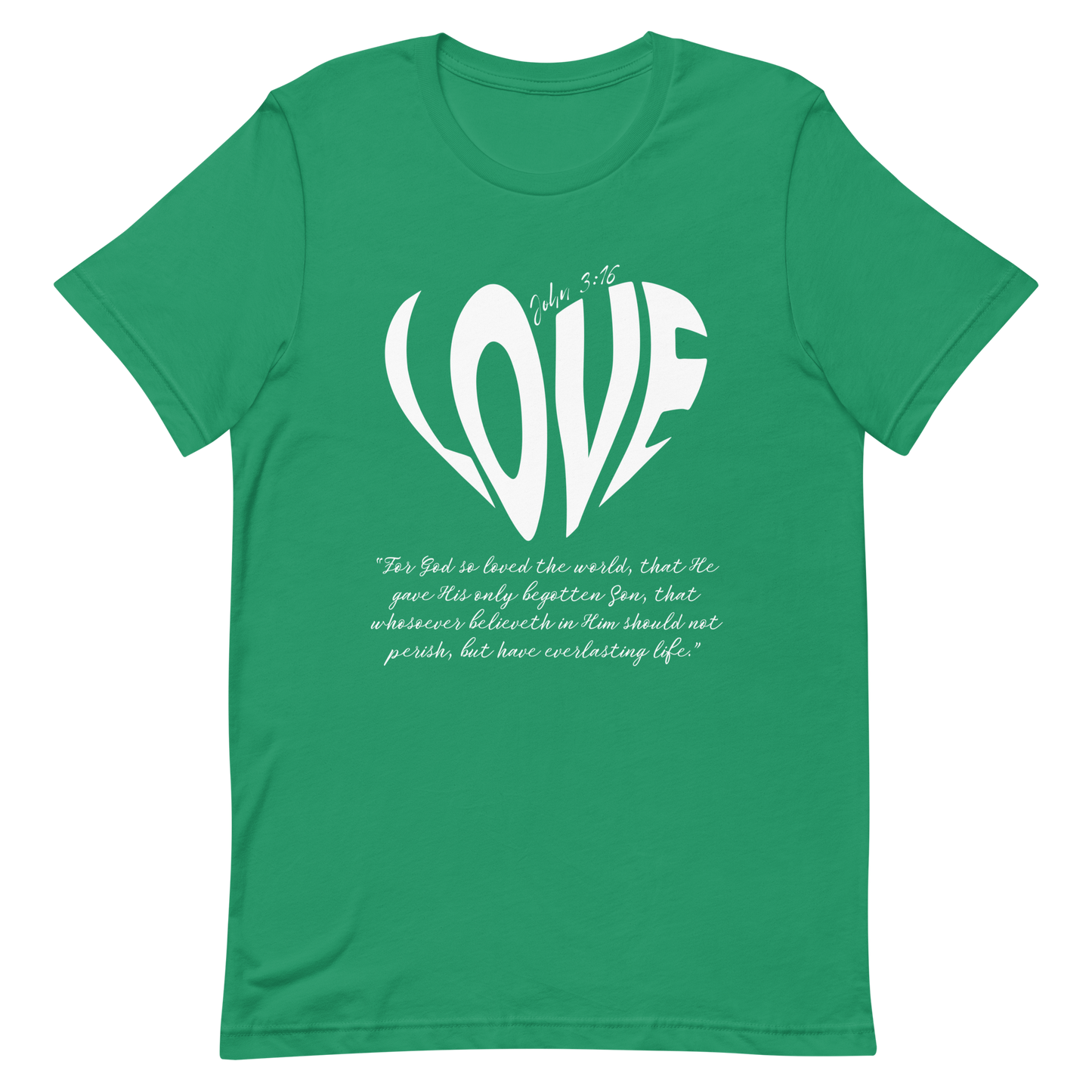 LOVE| JOHN 3:16 T-Shirt (white)