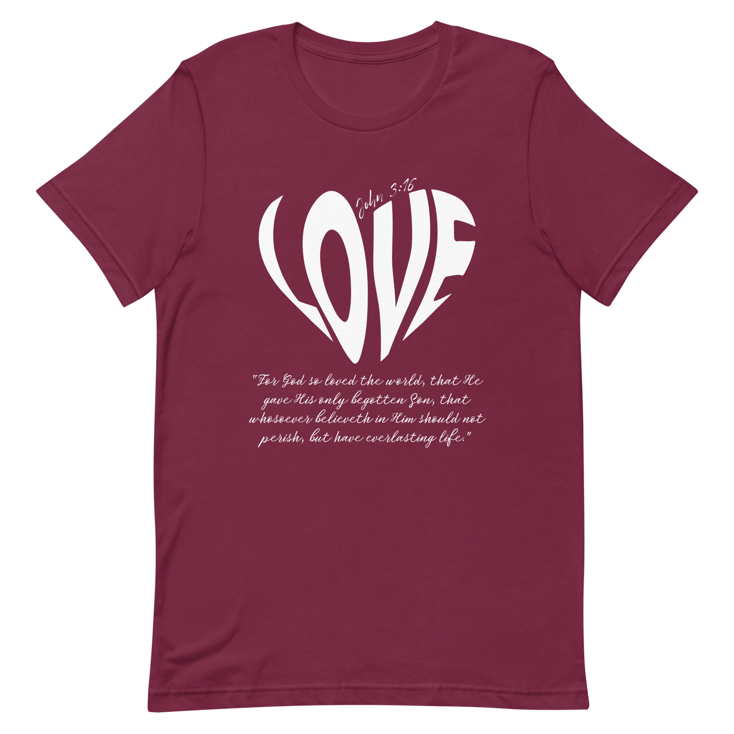 LOVE| JOHN 3:16 T-Shirt (white)