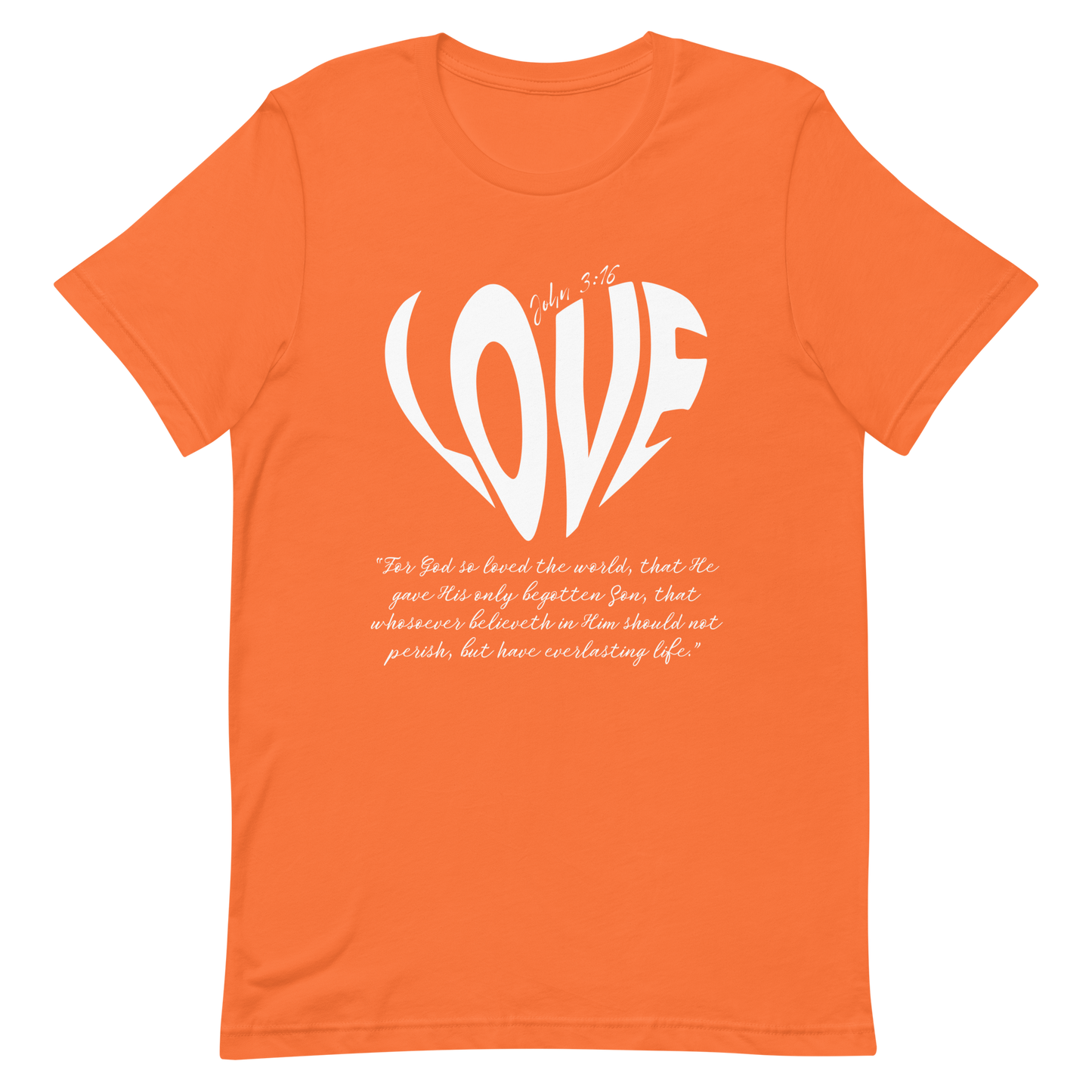 LOVE| JOHN 3:16 T-Shirt (white)