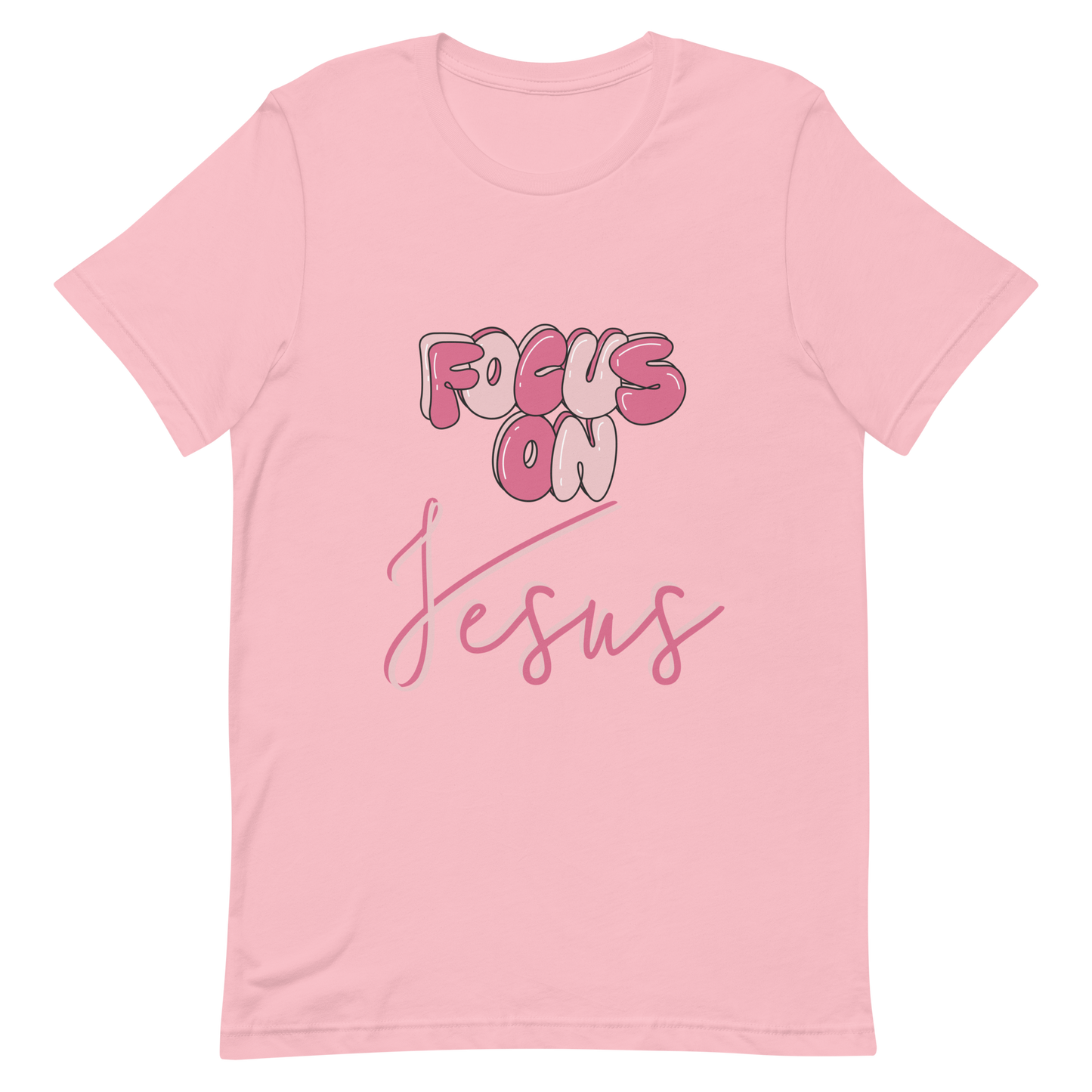 FOCUS ON JESUS| T-Shirt (pink)