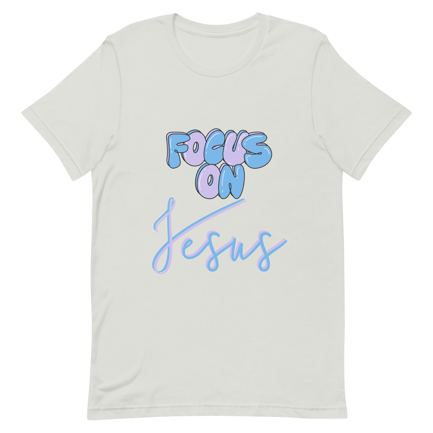 FOCUS ON JESUS| T-Shirt (blue + purple)