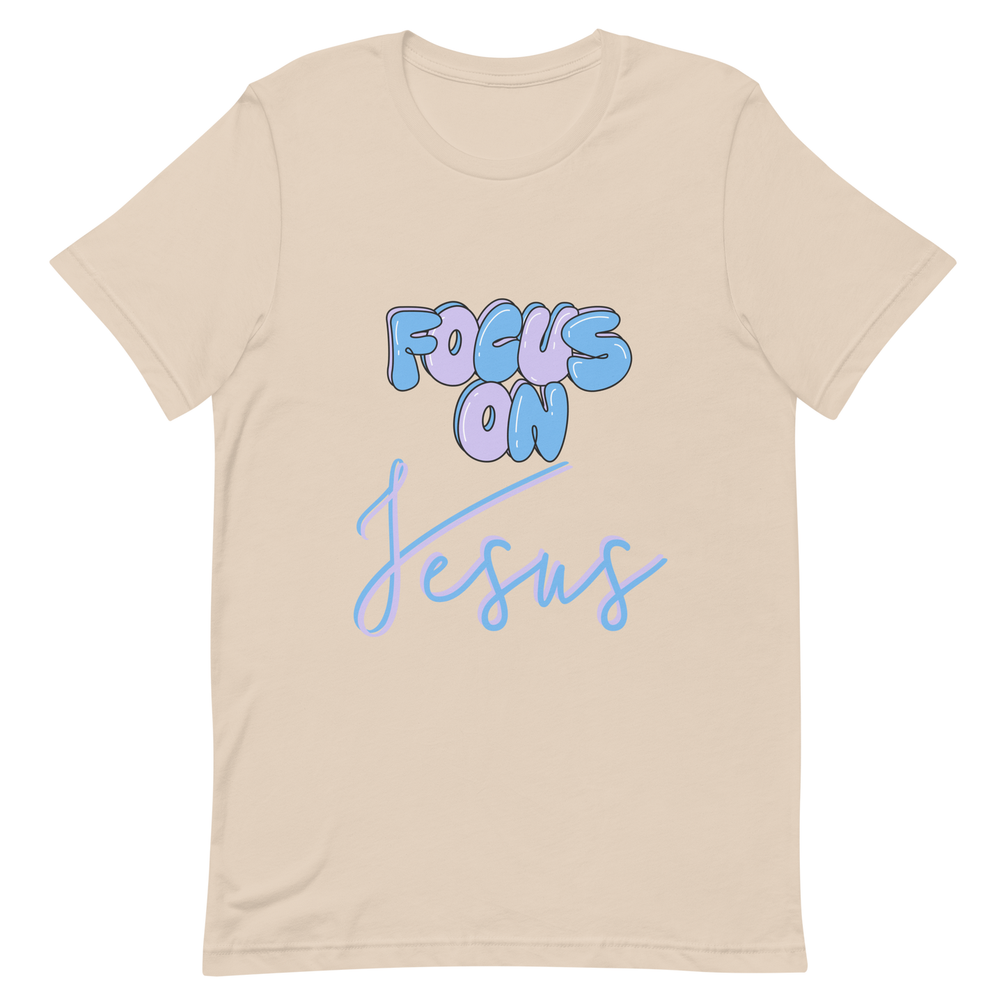 FOCUS ON JESUS| T-Shirt (blue + purple)