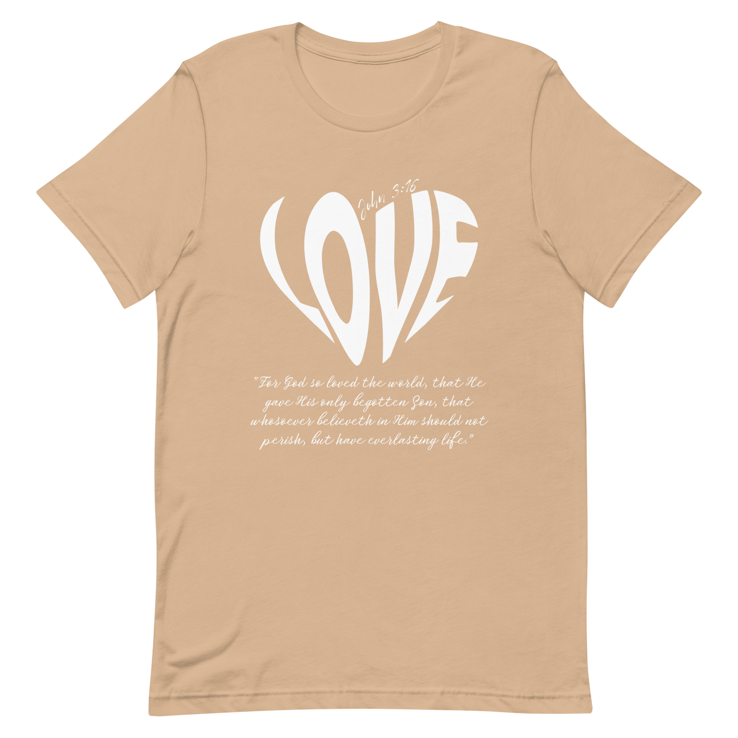 LOVE| JOHN 3:16 T-Shirt (white)