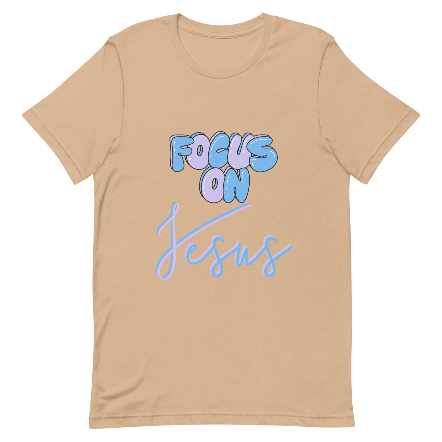 FOCUS ON JESUS| T-Shirt (blue + purple)