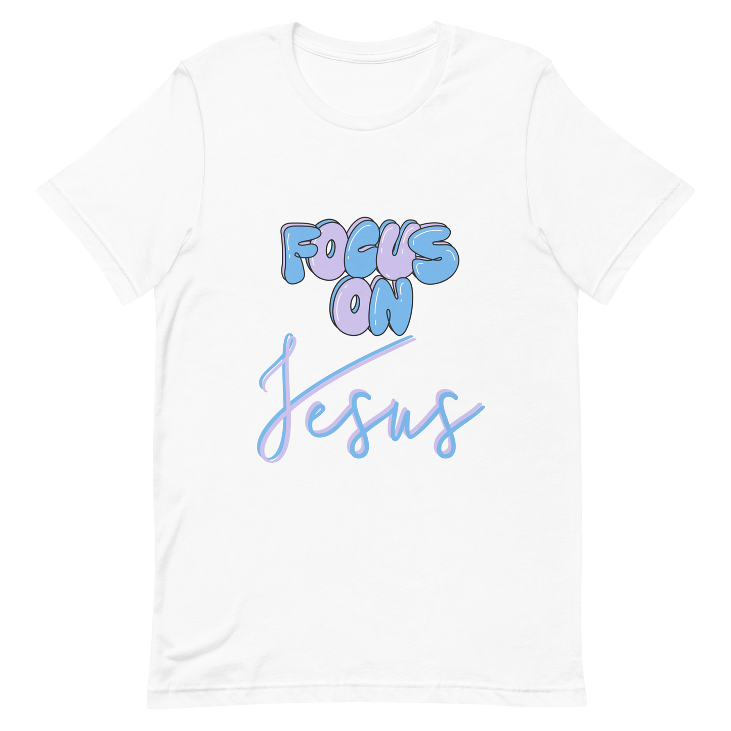 FOCUS ON JESUS| T-Shirt (blue + purple)