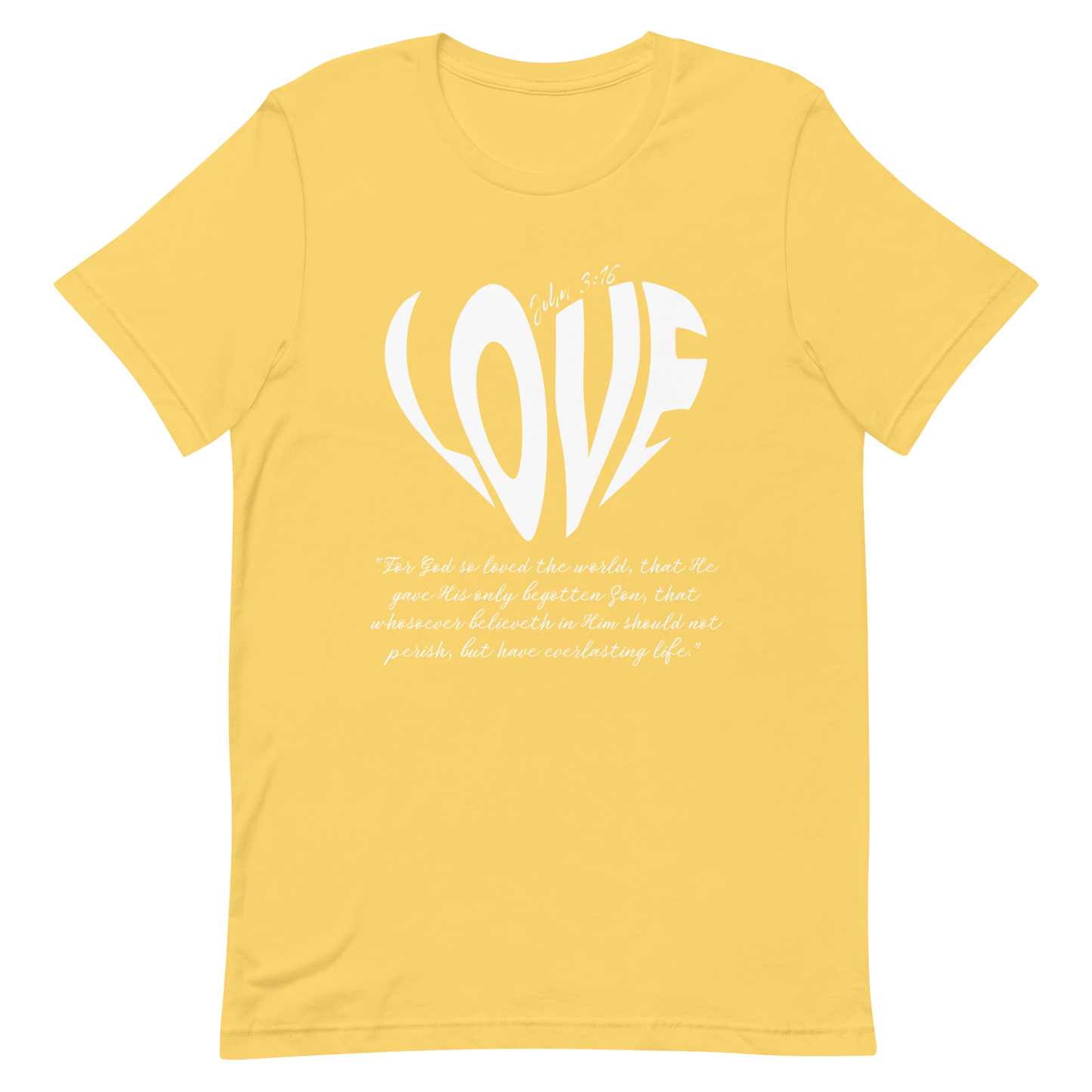LOVE| JOHN 3:16 T-Shirt (white)