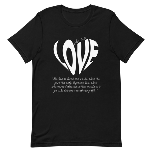 LOVE| JOHN 3:16 T-Shirt (white)